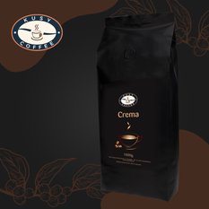 Kawa Ziarnista Świeżo Palona Crema KusyCoffee 1kg - Miniaturka zdjęcia nr 2