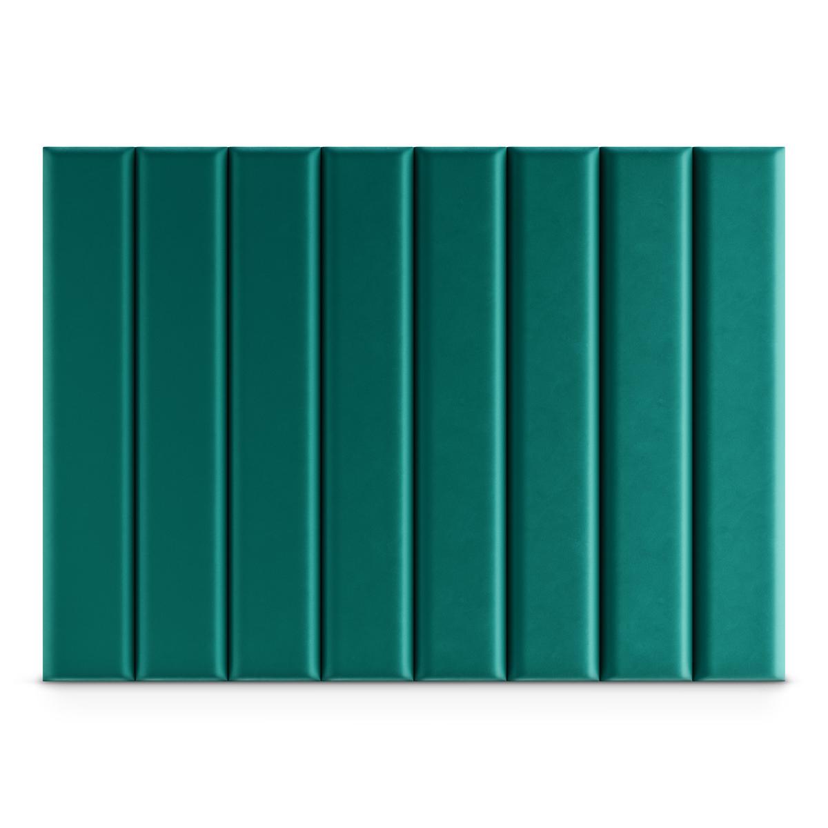 Panele tapicerowane 100x20 cm na ścianę magic velvet turkusowy nr. 2