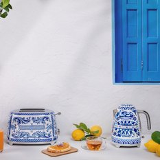 Czajnik elektryczny SMEG 1,7l L 22,6x17,1x24,8 cm SMEG X Dolce & Gabbana Blu Mediterraneo niebieski do kuchni - Miniaturka zdjęcia nr 4