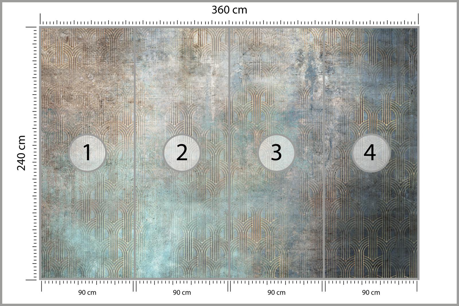 Fototapeta Do Salonu ABSTRAKCYJNY Wzór Mural Beton Glamour nr. 2