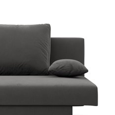 Kanapa 3-osobowa NOLA 191x85x86 cm sofa rozkładana z pojemnikiem do pokoju do salonu sprężyna bonell szara darmowa dostawa - Miniaturka zdjęcia nr 5