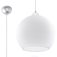 Lampa wisząca BALL biała 120x30x30cm nowoczesna E27 do salonu - Miniaturka zdjęcia nr 1