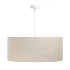 Lampa wisząca BOHO z lnianej tkaniny kremowo beżowa do salonu sypialni biura - Miniaturka zdjęcia nr 2