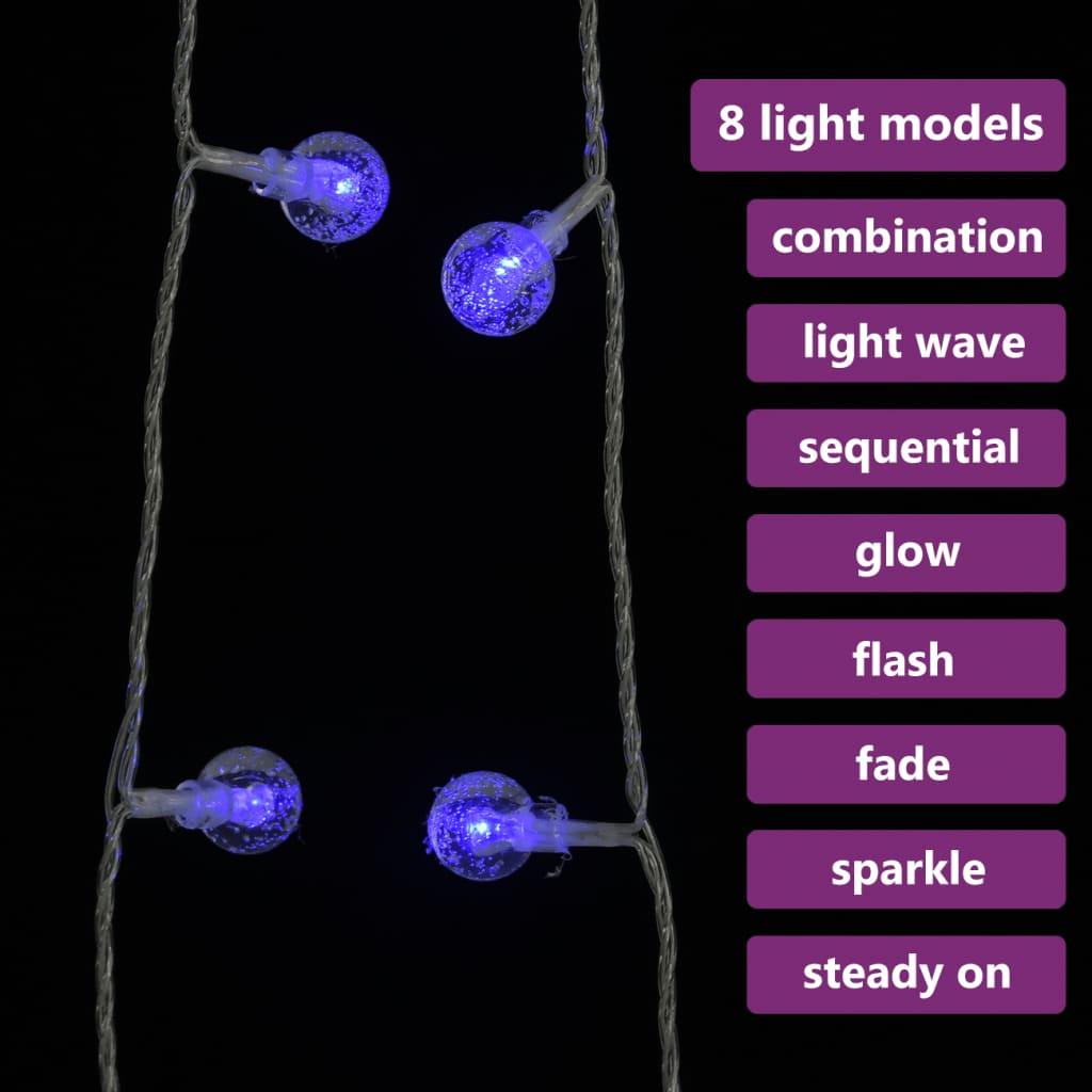 Lampki świąteczne, 40 m, 400 diod LED, niebieskie, 8 funkcji nr. 5