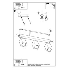 Plafon KEKE 3 dąb 20x5x45cm nowoczesna lampa GU10 do salonu  - Miniaturka zdjęcia nr 5