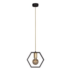 Lampa wisząca K-4720 HONEY 23x85x20 cm do salonu lub pokoju czarny/złoty - Miniaturka zdjęcia nr 1