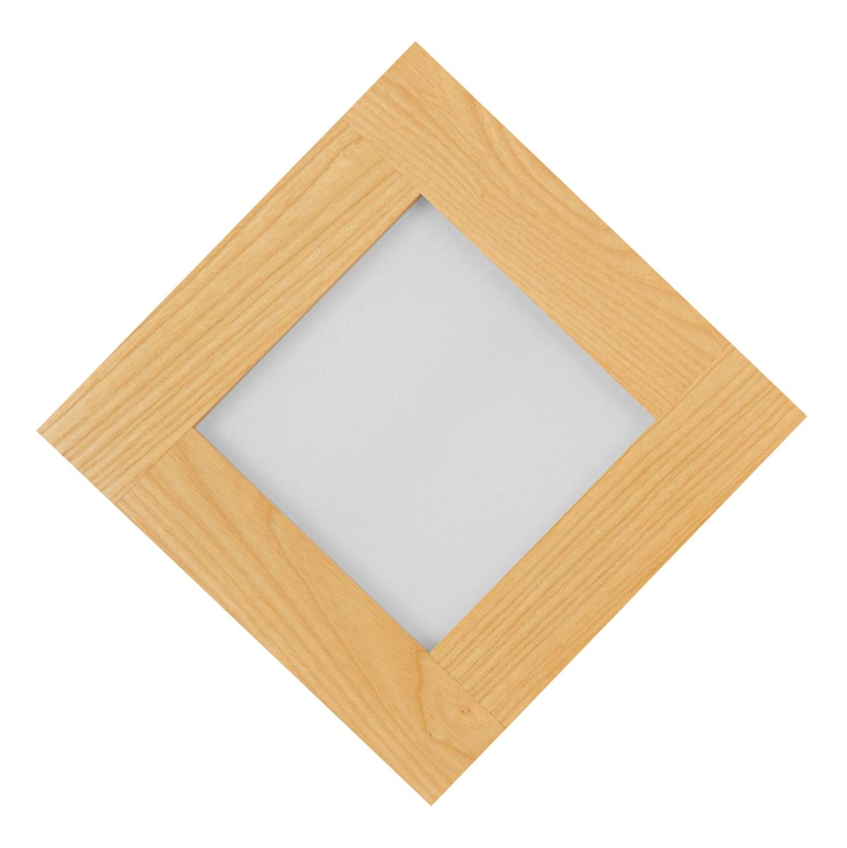 Panel LED 20 x 20 x 5 cm plafon z drewna jesionowego 18W do salonu nr. 5