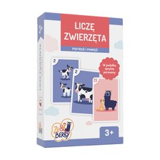 Zabawka MUDUKO Gra Liczę zwierzęta Piotruś i pamięć karty do gry 3+ dla dziecka - Miniaturka zdjęcia nr 1