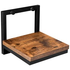 Kwietnik metalowy ścienny Torget Rustic  17x17x5x19 cm loft postarzały dąb czarny  - Miniaturka zdjęcia nr 5