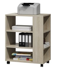 Stolik pod drukarkę 60 cm do biura gabinetu dąb sonoma - Miniaturka zdjęcia nr 1