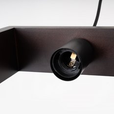 Lampa wisząca ARIES wenge 133x8x24cm nowoczesna E27 do salonu - Miniaturka zdjęcia nr 5