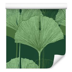 Tapeta zielone liście natura przyroda do salonu  - Miniaturka zdjęcia nr 1