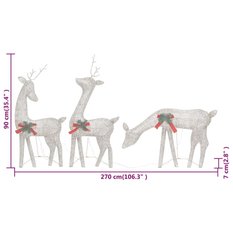  Ozdobne renifery z sitaki, 6 szt., złote, ciepłe białe światło - Miniaturka zdjęcia nr 9