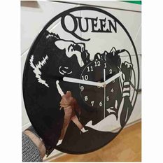 Zegar z płyty winylowej 30 cm Queen