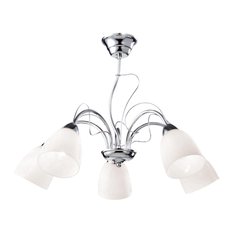 Lampa sufitowa K-JSL-6218/5 CHR ARON 55x44x55 cm do salonu lub pokoju chrom - Miniaturka zdjęcia nr 1