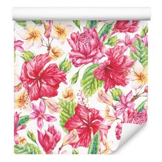 Tapeta Do Salonu Egzotyczne KWIATY Liście Natura 53x1000  - Miniaturka zdjęcia nr 3