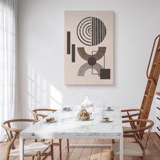 Obraz Canvas Do Salonu Figury Geometryczne Okręgi Styl Boho 80x120cm - Miniaturka zdjęcia nr 4