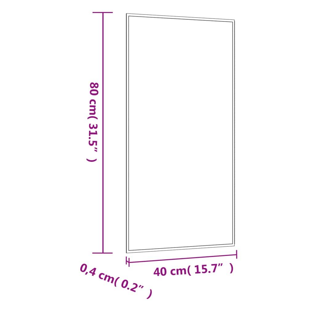 Lustro 40x80 cm do sypialni łazienki ścienne prostokątne szklane  nr. 6