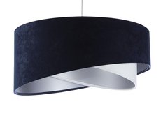 Lampa 50x23x93 cm do salonu sypialni biura wisząca asymetryczna granatowo-biało srebrna - Miniaturka zdjęcia nr 2