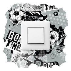 Naklejka Pod Kontakt Do Pokoju Dzieci Piłka Nożna 20x20 Graffiti Abstrakcja - Miniaturka zdjęcia nr 1