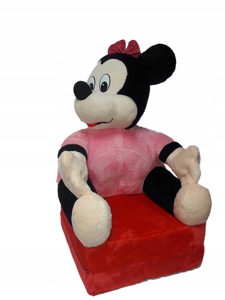 Fotelik leżanka w kształcie myszki minnie dla dzieci