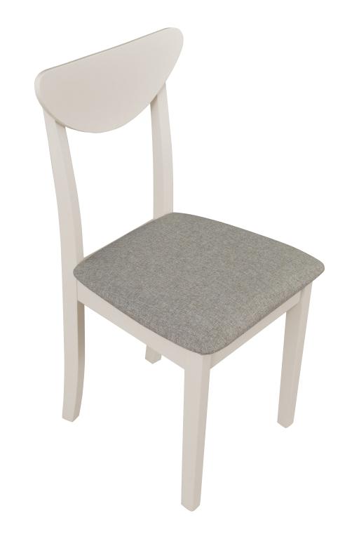 Krzesło drewniane VESTA 87x42x43 cm drewniane bukowe do jadalni kaszmir szare siedzisko nr. 2