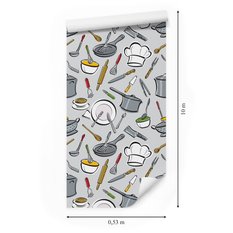 Tapeta garnki akcesoria kuchenne do kuchni jadalni  - Miniaturka zdjęcia nr 2