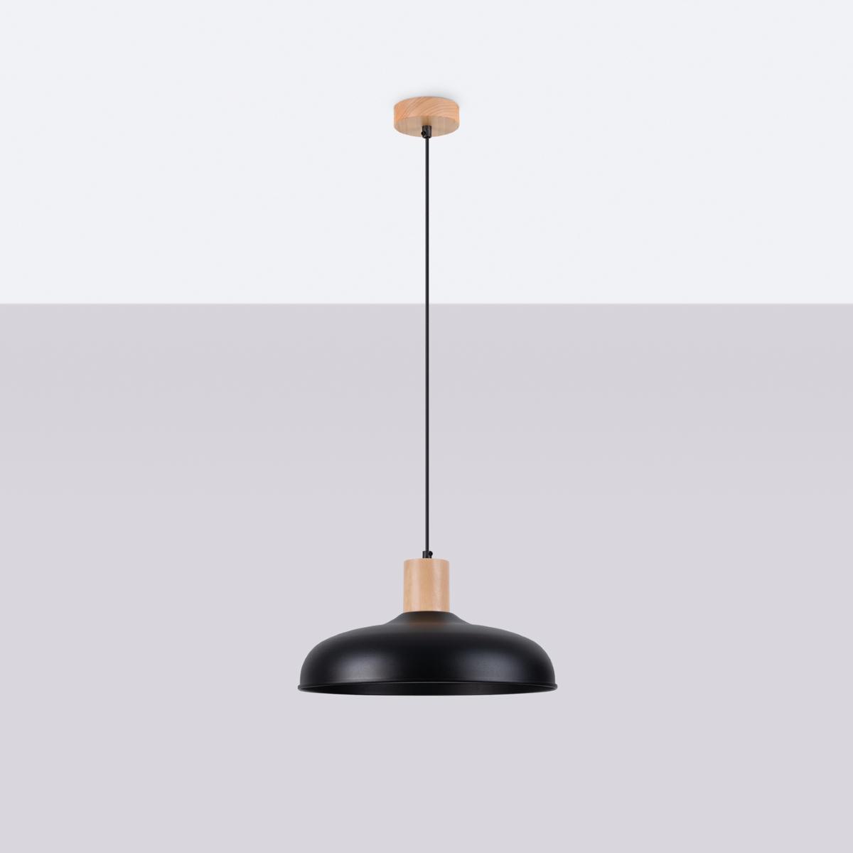 Lampa wisząca INDY czarna 120x38x38cm nowoczesna E27 do salonu nr. 2