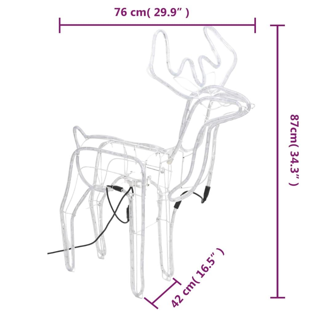 Renifer z ruchomą głową 76 cm światło ciepłe białe nr. 9