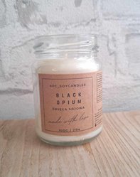 Świeca Sojowa Zapachowa Black Opium 143ml 27h Świeczka w Słoiku - Miniaturka zdjęcia nr 2