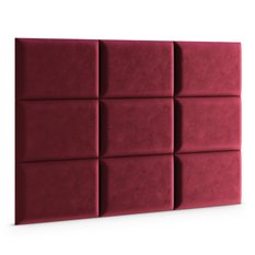 Panele tapicerowane 60x40 cm na ścianę magic velvet bordowy - Miniaturka zdjęcia nr 3