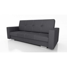 Wersalka Alexia 90x220x90 cm do sypialni tkanina obiciowa sawana szara - Miniaturka zdjęcia nr 1