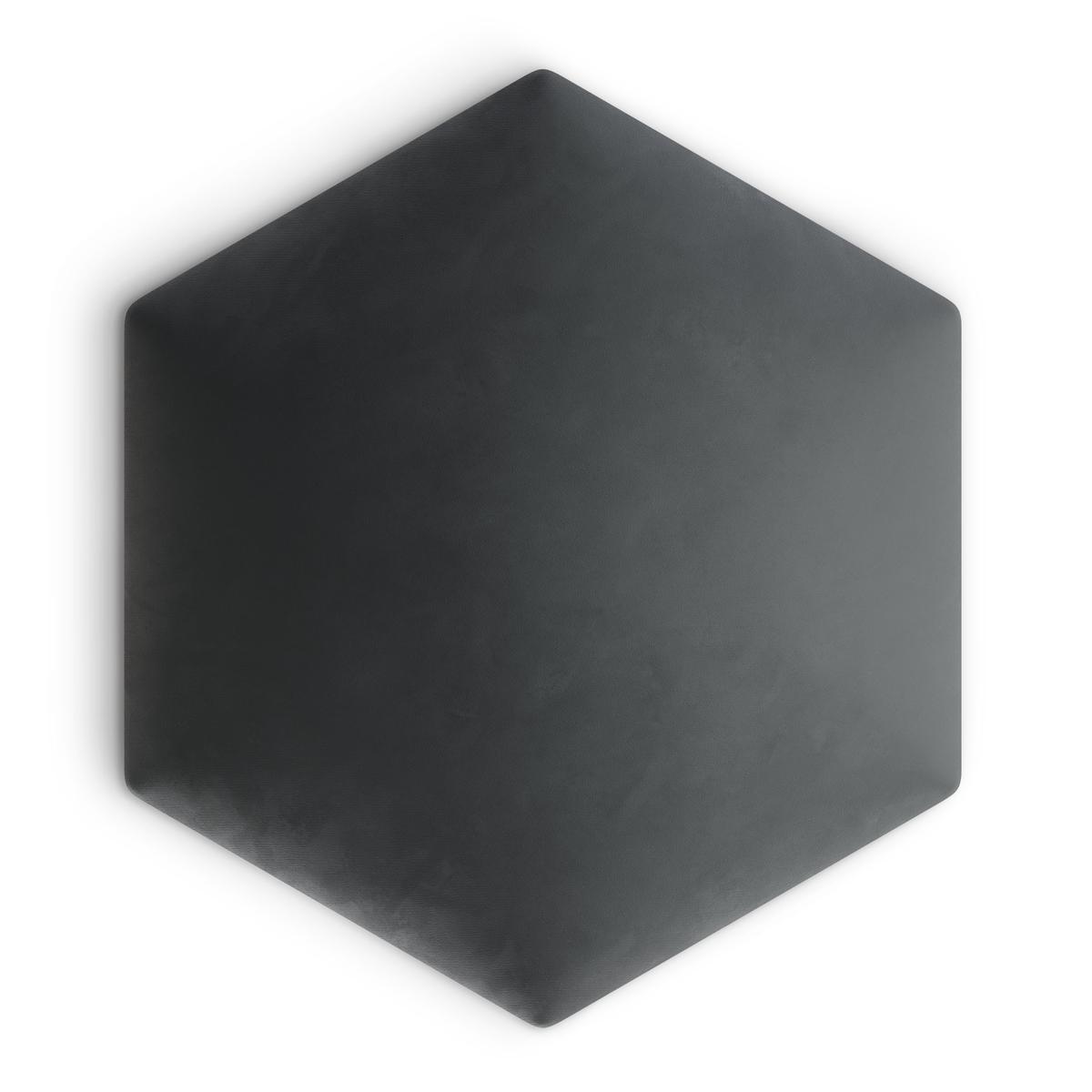 Panele tapicerowane 26x30 hexagon magic velvet grafitowy nr. 2