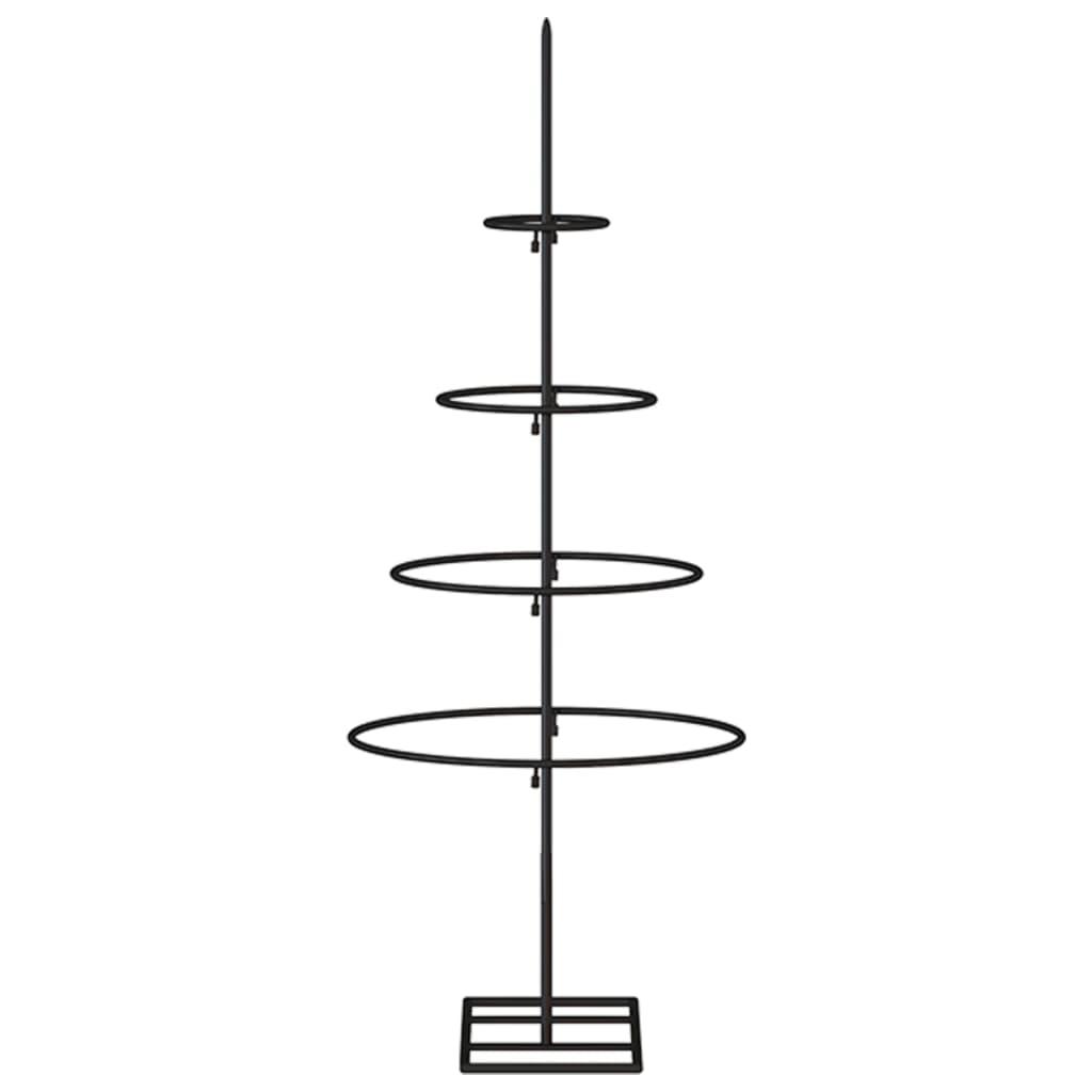  Metalowa choinka świąteczna, do dekoracji, czarna, 60 cm nr. 4