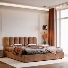 Panele tapicerowane  30x100 cm płotek magic velvet brązowy - Miniaturka zdjęcia nr 5