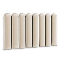 Panele tapicerowane 30x80 cm na ścianę płotek eko skóra kremowy - Miniaturka zdjęcia nr 1
