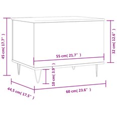 Stolik kawowy 60x44,5x45 cm z ukrytym schowkiem pod rozkładanym blatem biały o wysokim połysku do salonu - Miniaturka zdjęcia nr 11