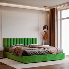 Panele tapicerowane  90x15 cm na ścianę magic velvet zielony - Miniaturka zdjęcia nr 5