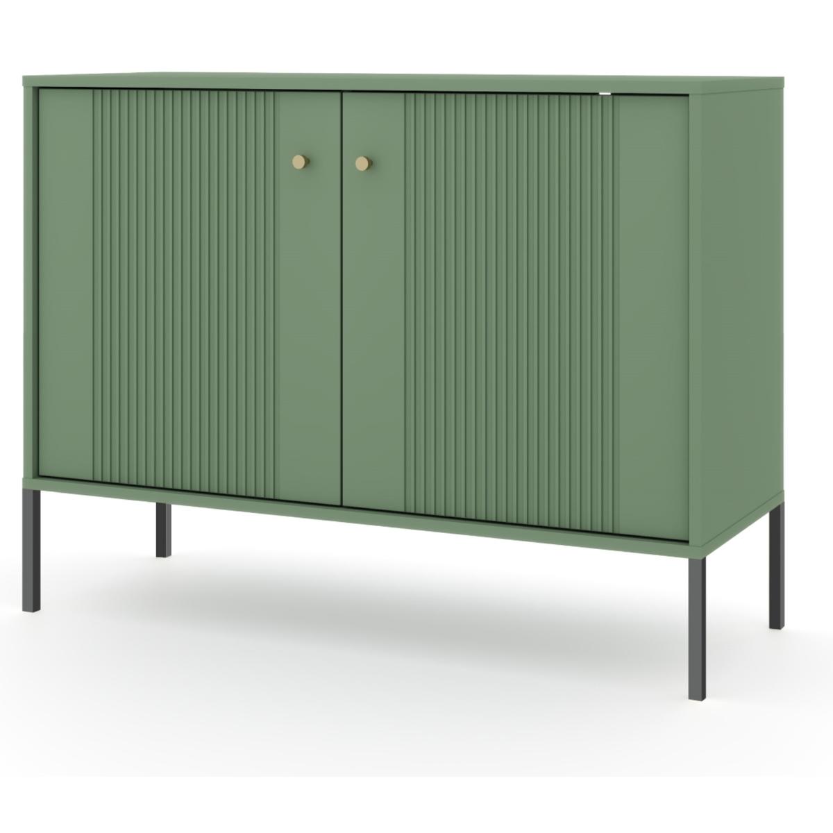 Komoda Iseo 104 cm do sypialni przedpokoju smoke green czarne nr. 3