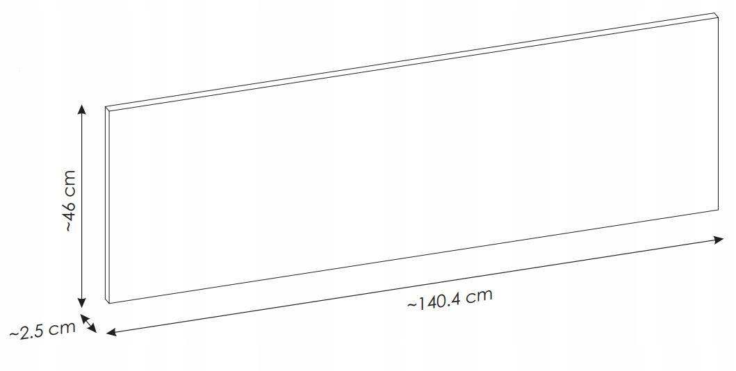 Blat do szafki umywalkowej 140 cm oak 2,5 cm do łazienki  nr. 8