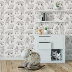 Tapeta W Stylu Skandynawskim Malowane NIEDŹWIEDZIE  - Miniaturka zdjęcia nr 7