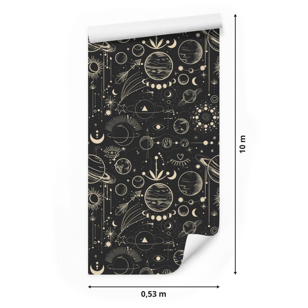 Tapeta Ścienna KSIĘŻYCE Planety Kosmos Styl Boho  nr. 2