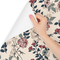 Tapeta romantyczne kwiaty, ekskluzywna dekoracja - Miniaturka zdjęcia nr 3