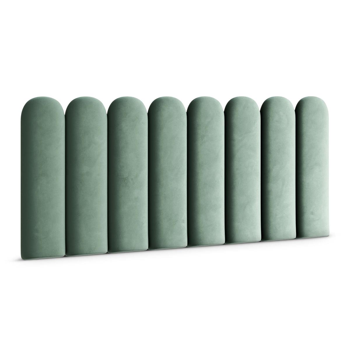 Panele tapicerowane 20x80 cm na ścianę płotek miętowy magic velvet 