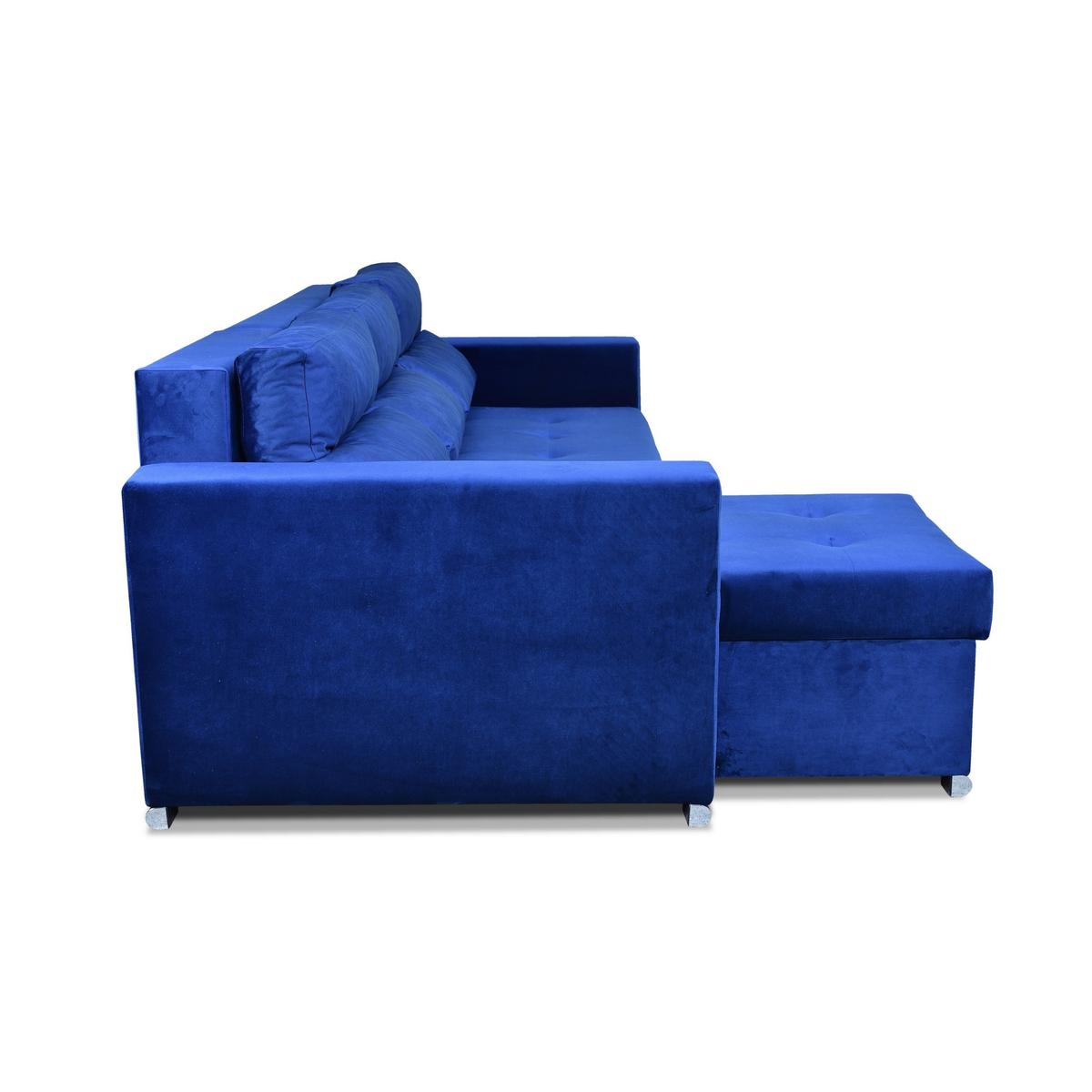 Narożnik Varius BIG 297x74x140 cm kształt U z funkcją spania i przechowywania do salonu Royal niebieski nr. 3