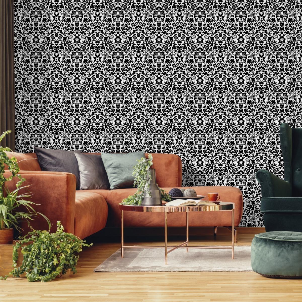 Tapeta Ścienna CZARNO-BIAŁE Ornamenty Modne Wzory  nr. 7
