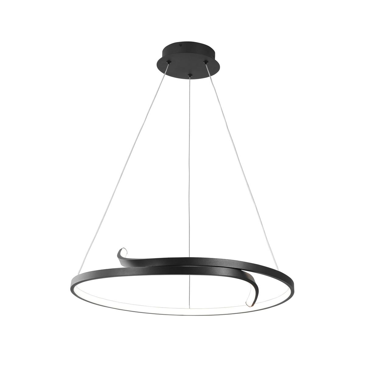 Lampa wisząca K-8187 KALPA 60x150x60 cm do salonu lub pokoju czarny