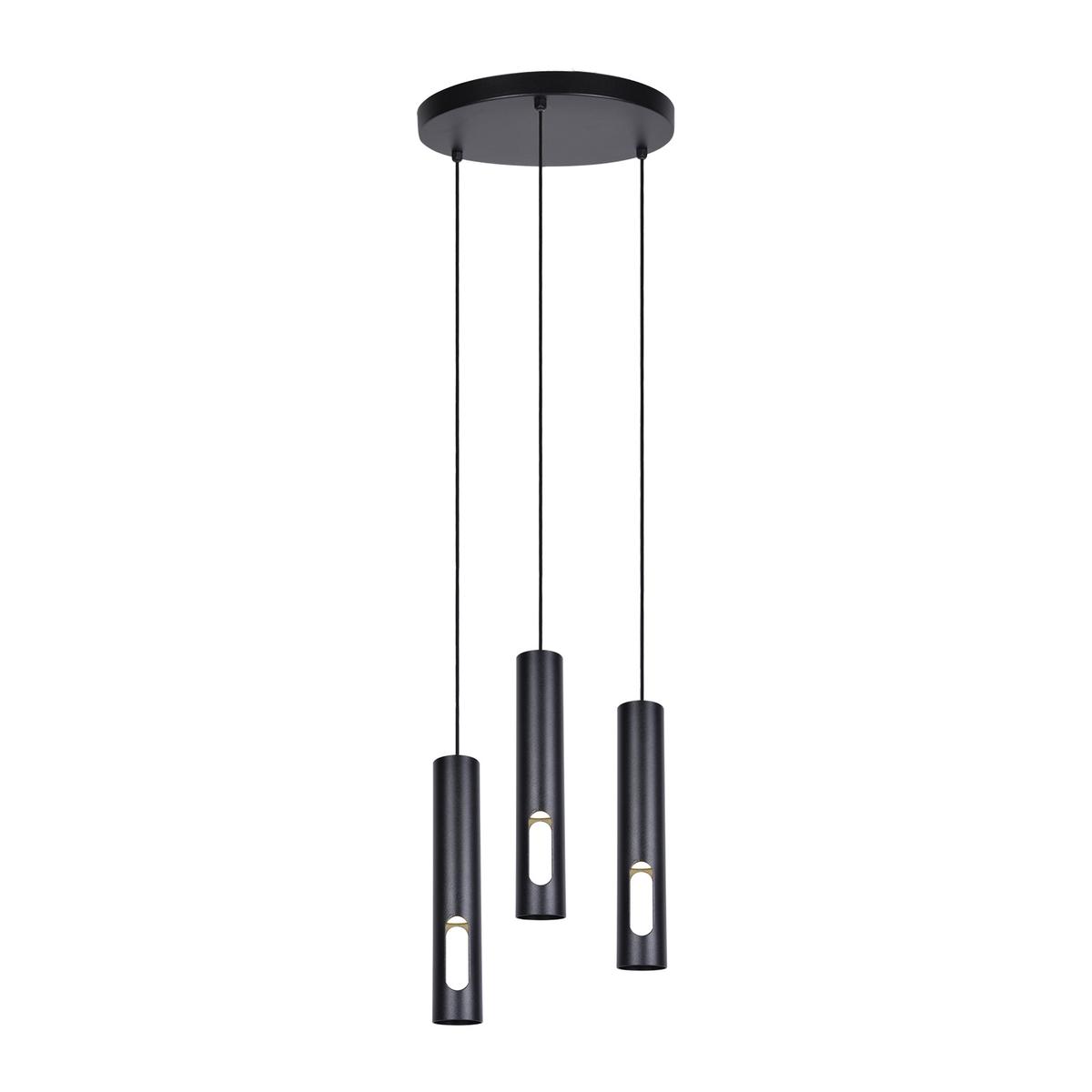 Lampa wisząca K-4866 ENOLA 30x100x100 cm do salonu lub pokoju czarny