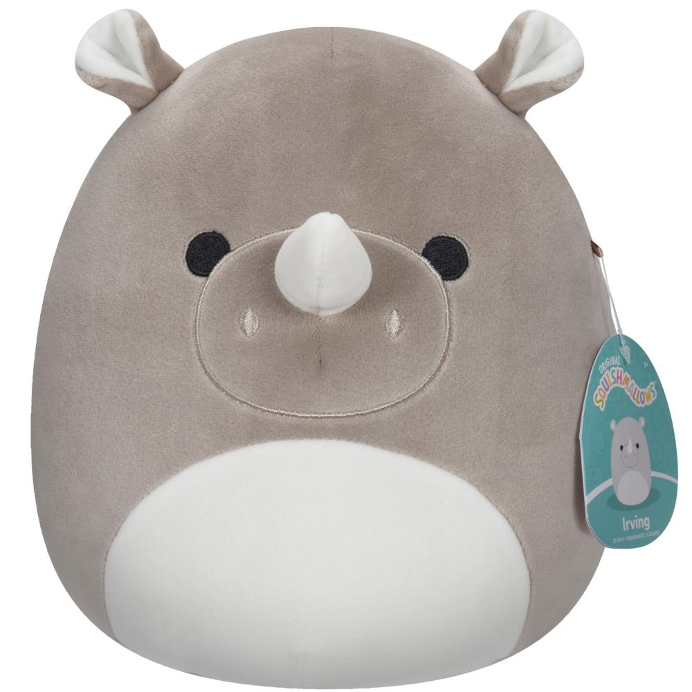 MIĘKKA MASKOTKA PLUSZOWA PLUSZ PLUSZAK NOSOROŻEC IRVING 20cm dla dziecka SQUISHMALLOWS 