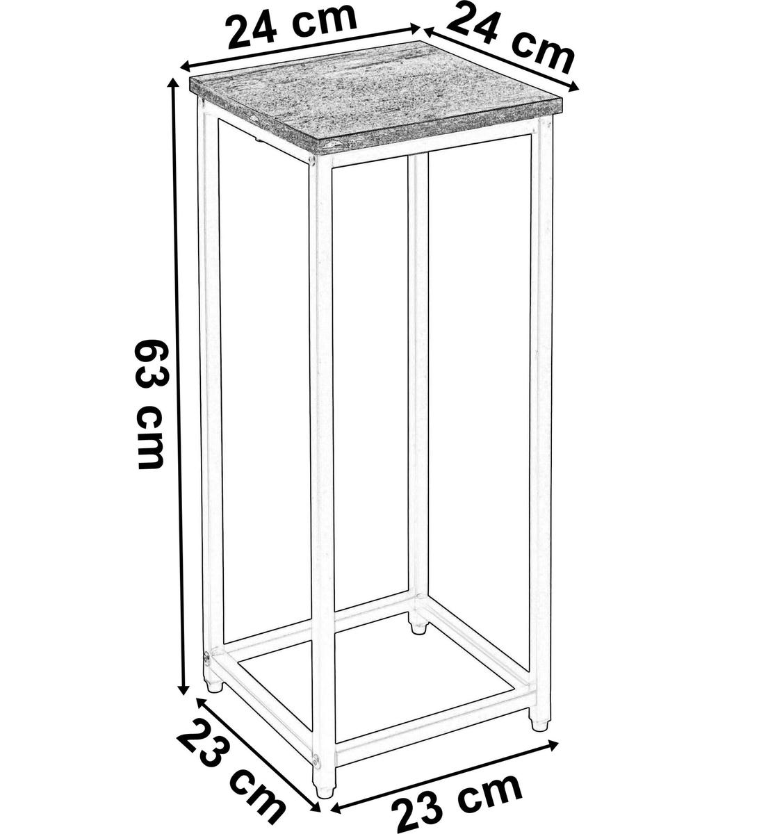 Kwietnik stojący ARBEN CRAFT 23x63x23 cm loftowy dąb craft nr. 2